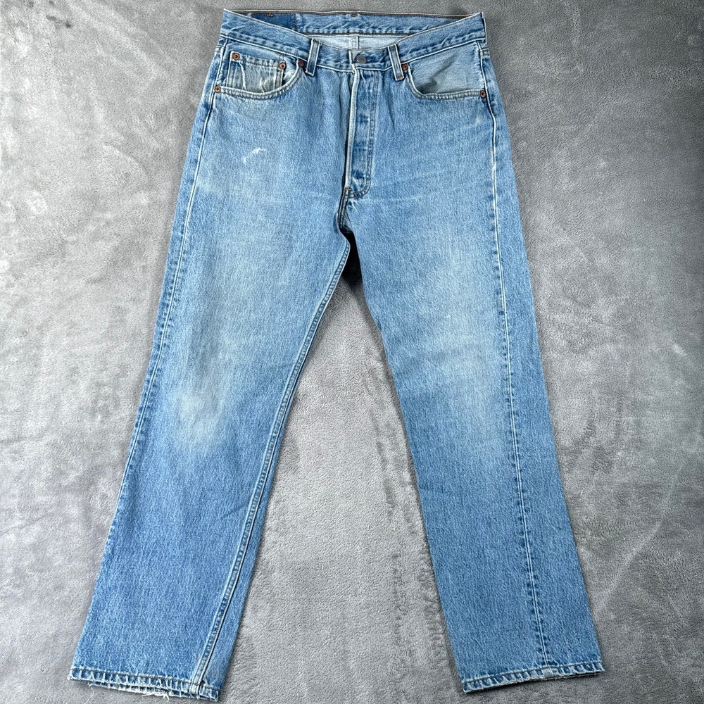 Vintage Levis Jeans Mens 33x30 (Fits 31x29) 501 XX Shrink To Fit 90s Made in USA